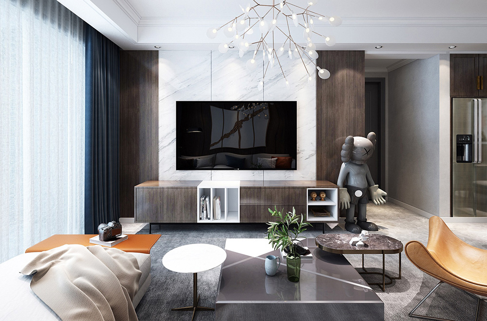 榮和悅瀾山111m&sup2; 現(xiàn)代輕奢風(fēng)格設(shè)計(jì)案例